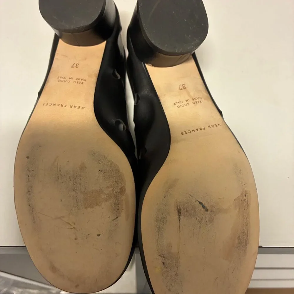 Dear Frances 37 Balla Pump Black Patent Leather with Perforations - Picture 5 of 8
